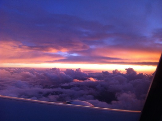 Sunset from the plane